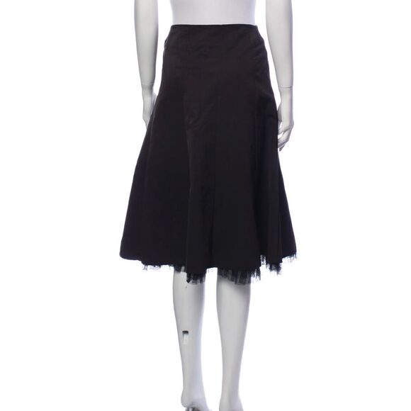 Karen Millen Black Tulle A-Line Skirt Size 10 | Full Knee-Length - Picture 3 of 9